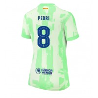 Camisa de Futebol Barcelona Pedri Gonzalez #8 Equipamento Alternativo Mulheres 2024-25 Manga Curta